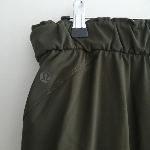 Lululemon Keep Moving 7/8 High Rise Pants Dark Olive Green 10 - Picture 6 of 16